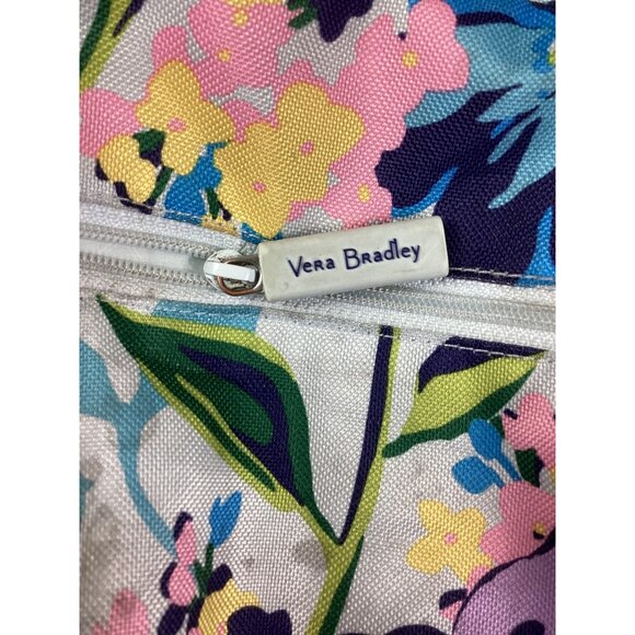 Vera Bradley Floral Backpack With Padded Straps & Zippered Compartments - Picture 10 of 12